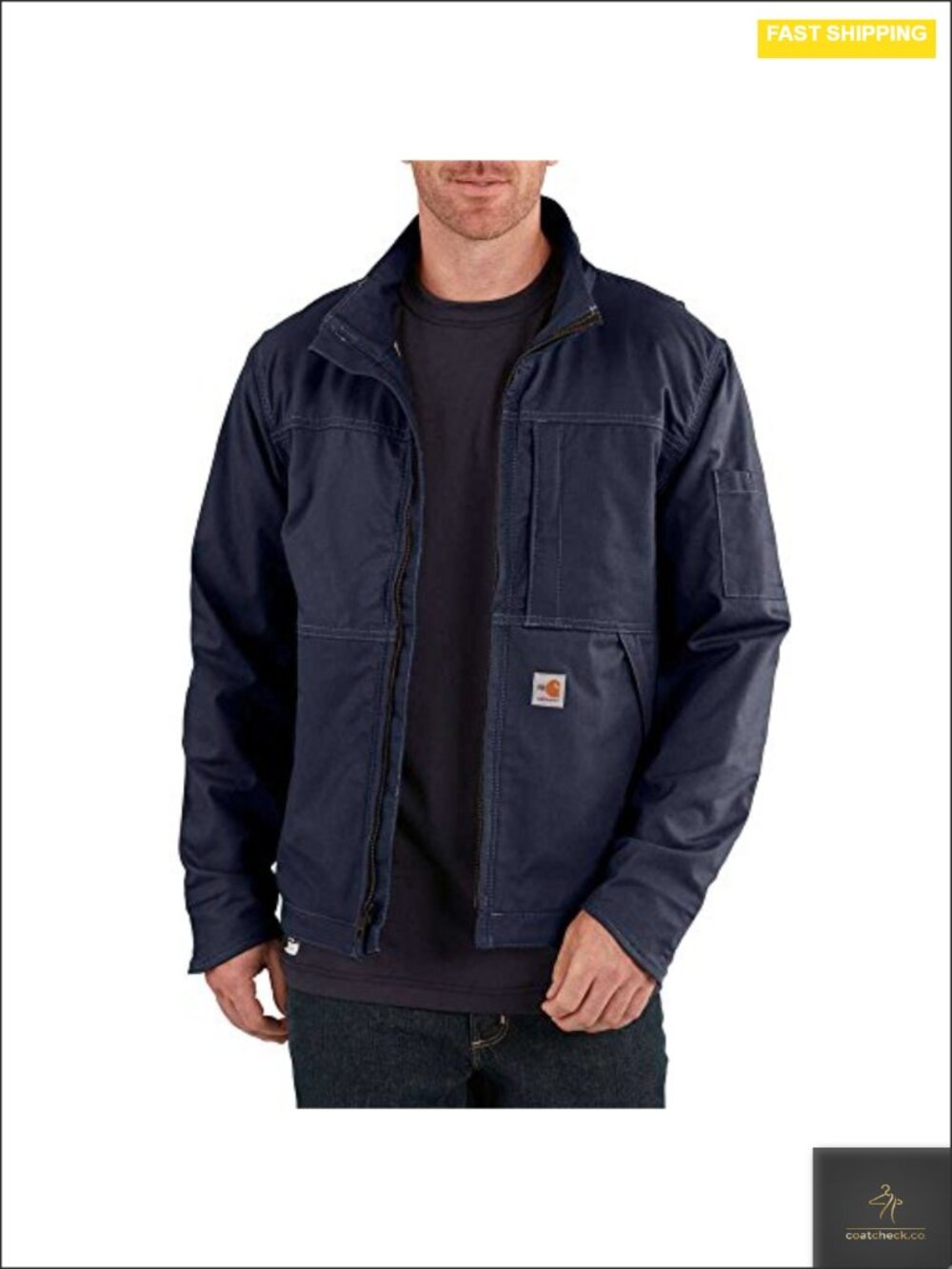 Men's Flame Resistant Relaxed Fit Lined Duck Jacket FR Work Outerwear